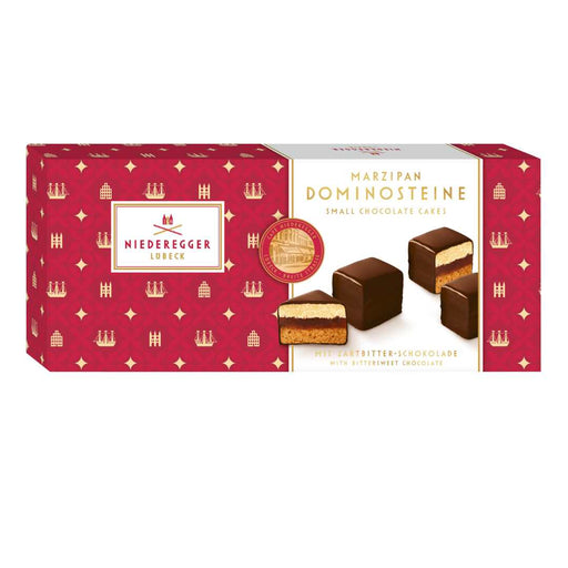 Small Chocolate Cakes Dominosteine Niederegger 125g | Marzipan Cakes