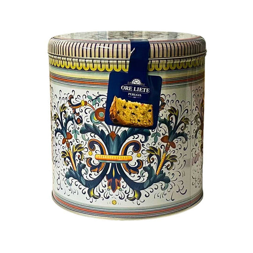 Panettone Tin Italian Ceramics Deruta Ore Liete 750g