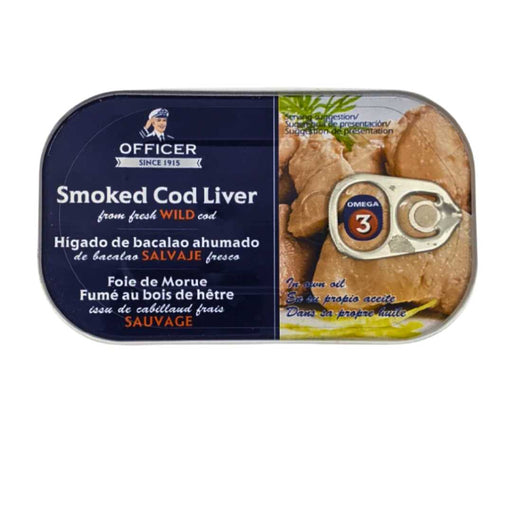 Smoked Cod Liver Officer 120g