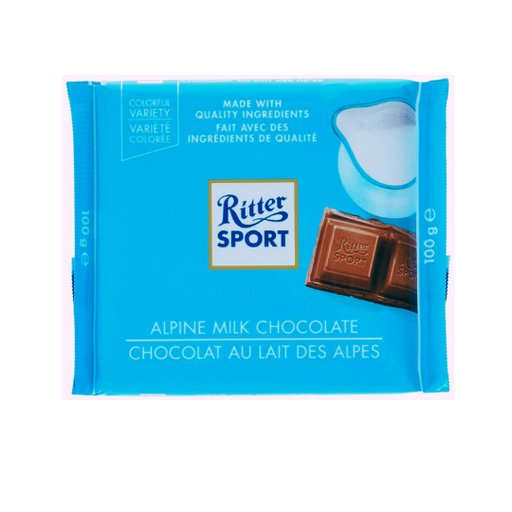 Ritter Sport Alpine Milk Chocolate 100g